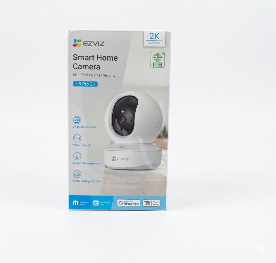 EZVIZ TY1 Pro 2K Smart Home Camera (CS-TY1-R105-1L3WF) – Pan & Tilt WiFi Security Camera with Night Vision & Motion Detection