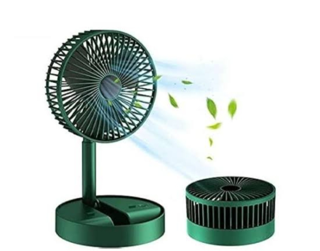 Portable USB Rechargeable Foldable Fan Office Household Mini Cooling Fan Adjustable Desk Fan