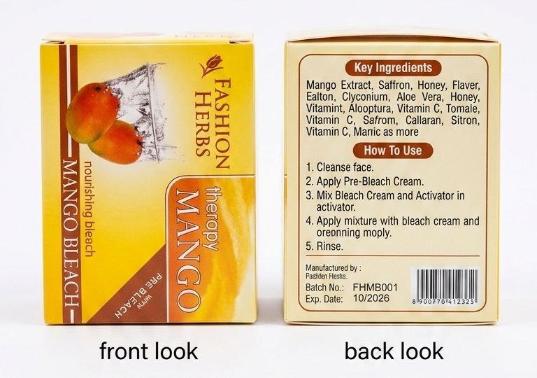 Fashion Herbs Therapy Nourishing Mango Bleach Cream
