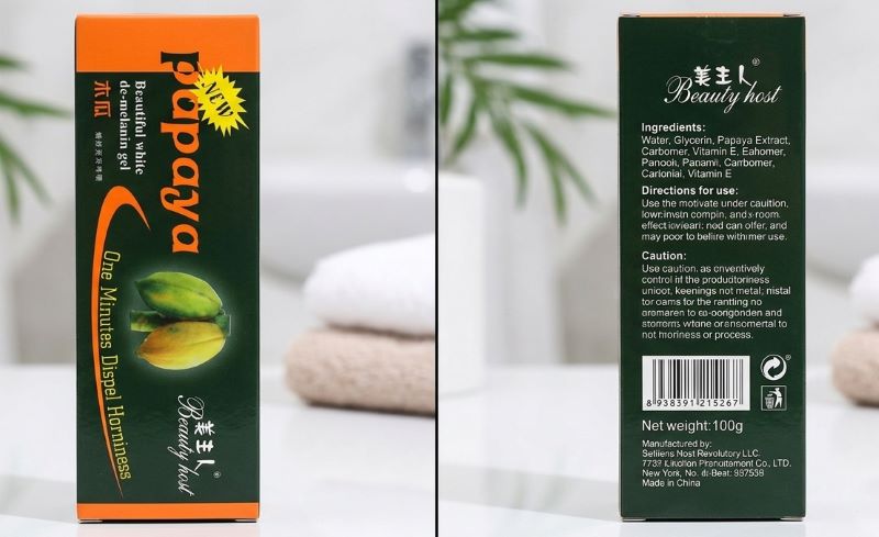 Beauty Host Papaya Beautiful White De-Melanin Gel Exfoliating Brightening Gel